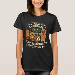 Lustiges 67 Weihnachten Pyjama-Shirt Six Seven Mem T-Shirt