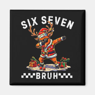 Lustiges 67 Weihnachten Six Seven Meme Dabbing Ren Magnet