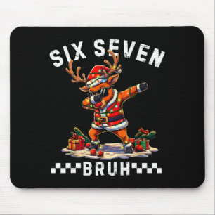 Lustiges 67 Weihnachten Six Seven Meme Dabbing Ren Mousepad