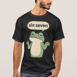 Lustiges 6-7 Frosch-Meme Brainrot Gaming Kinder Hu T-Shirt