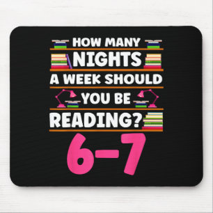 Lustiges 6 7 Meme Buchliebhaber Lehrer Buchliebend Mousepad