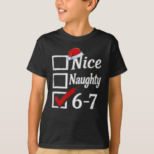 Lustiges 6-7 Meme Schön Unanständig 67 Weihnachten T-Shirt