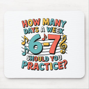 Lustiges 6 7 Meme Six Seven für Musiklehrer Mousepad