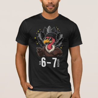 Lustiges 6-7 Meme Truthahn | Gen Alpha Erntedankfe T-Shirt