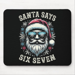 Lustiges 6-7 Meme Weihnachten Santa Sechs Sieben G Mousepad