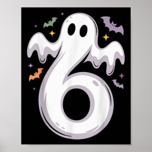 Lustiges 6-Geister-Meme-Halloween-Kostüm passend D Poster