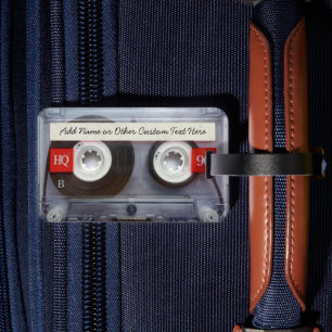 Lustiges 80er-Kassettenband, Personalisiert Gepäckanhänger