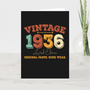 Lustiges 89 Jahr altes 1936 Vintage 89. Geburtstag Karte