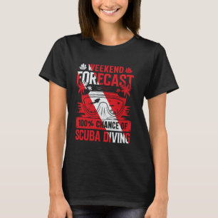 Lustiges abgenutztes Taucherflagge Lustige Zitat-S T-Shirt