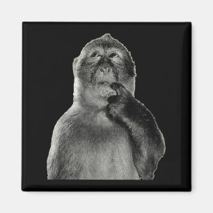 Lustiges Affen-Meme mit Retro-Odore-Humor-Kunststi Magnet