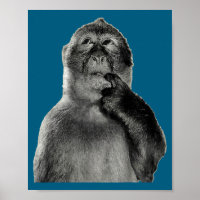 Lustiges Affen-Meme mit Retro-Odore-Humor-Kunststi