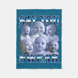 Lustiges Ai Baby Meme Fluch Meme Fleecedecke