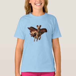 Lustiges Airedale-Superhelden-Kinder-T-Shirt T-Shirt