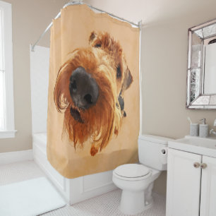 Lustiges Airedale Terrier Duschvorhang