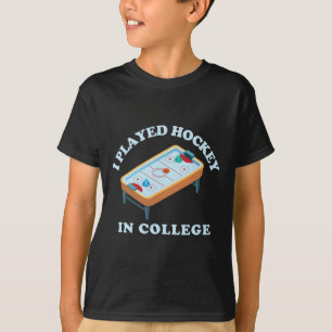 Lustiges Airhockey, ich spielte Hockey College Ret T-Shirt