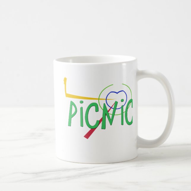 Lustiges Akronym PICKNICK Kaffeetasse (Rechts)