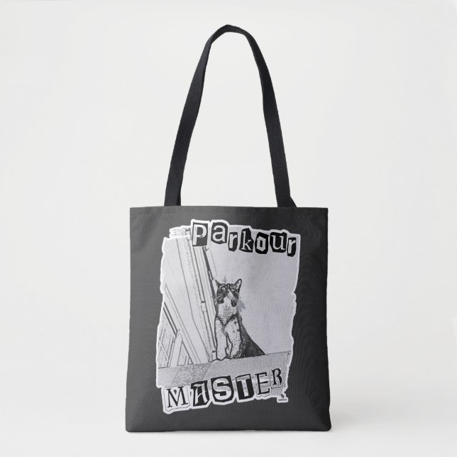 Lustiges aktives Parkour-Master-Punk-Kitty-Design (Vorderseite)
