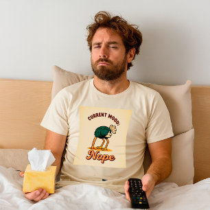 Lustiges „Aktuelle Stimmung: Nein“ Strauß Vintage T-Shirt