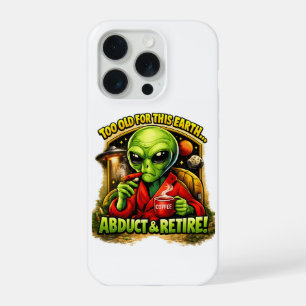 Lustiges Alien-Kaffee-Design, Zu alt dafür iPhone 15 Pro Hülle