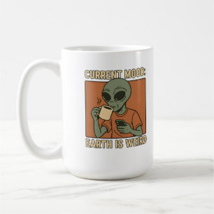 Lustiges Alien-Kaffeedesign Kaffeetasse