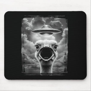Lustiges Alien Truthahn UFO Selfie Thanksgiving Me Mousepad