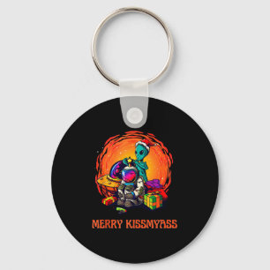 Lustiges Alien-Weihnachts-Shirt _ Frohe Kissmy Tan Schlüsselanhänger