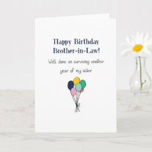 Lustiges Alles Gute zum Geburtstag Schwager Geburt Karte