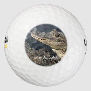 Lustiges Alligatorthema Golfball