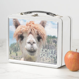Lustiges Alpaka-Lama tun nicht Touch, die ich Metall Brotdose