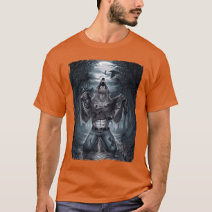 Lustiges Alpha-Meme-Werwolf, der Vintage zerreißt T-Shirt