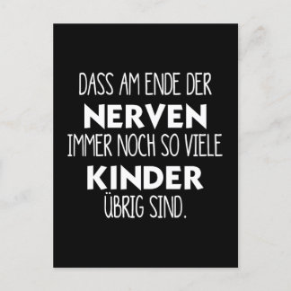 Lustiges Am Ende der Nerven Postkarte