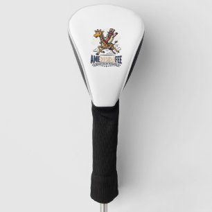 Lustiges Amerigiraffee Patriotisches Giraffe Hot D Golf Headcover