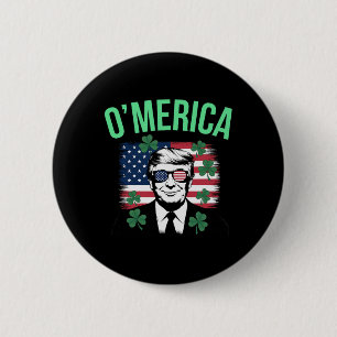 Lustiges Amerika Amerikanische Flagge Donald Trump Button
