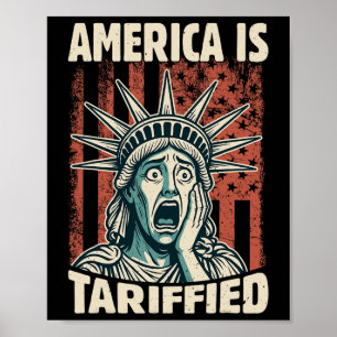 Lustiges Amerika ist so verzollt Trump Zölle Meme Poster