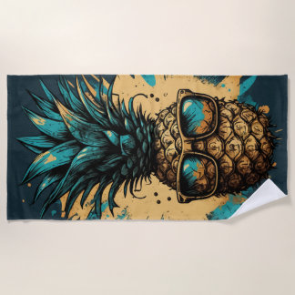 Lustiges Ananas Obst Strandtuch