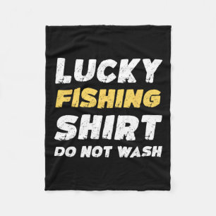 Lustiges Angel-Shirt Glücksshirt zum Angeln Nicht Fleecedecke