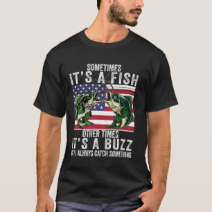Lustiges Angel-Shirt Manchmal Ist Es Ein Fisch Bar T-Shirt