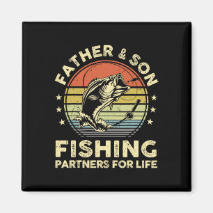 Lustiges Angel-Shirt Vater Sohn passend B Fisch Da Magnet