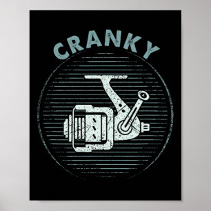 Lustiges Angel-T-Shirt für Männer Cranky Poster