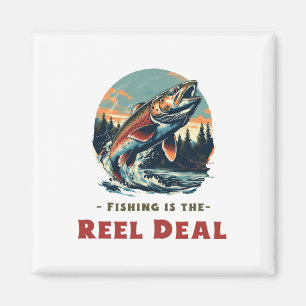 Lustiges Angeln ist das Wahre für Angler Magnet