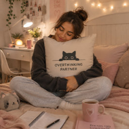 Lustiges Angst-Geschenk für Katzenliebhaber Kissen