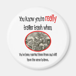 Lustiges Anhänger-Park-Shirt Magnet