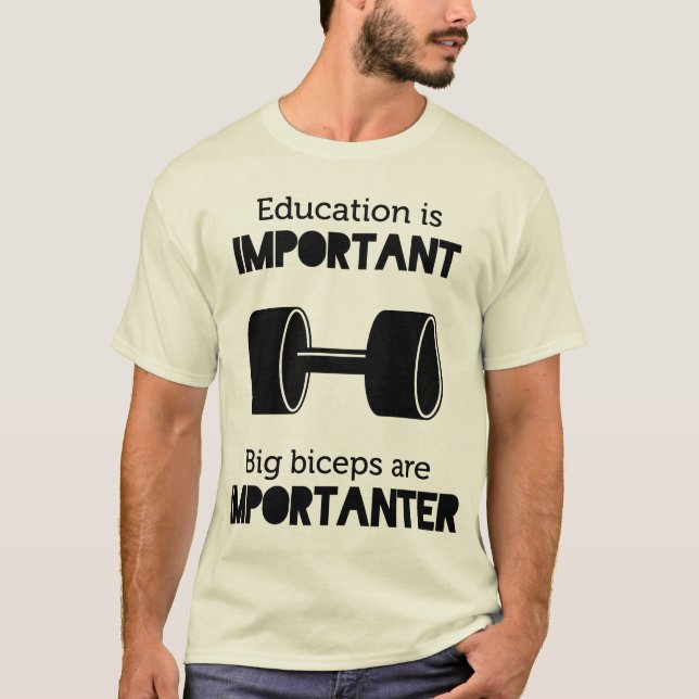 Lustiges Anheben T-Shirt (Vorderseite)