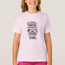 Lustiges Anime-Videospiel-Essen-Gamer-T-Shirt 