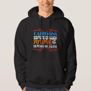 Lustiges Anime-Zitat Cartoon hängt vom Anime-Luck Hoodie