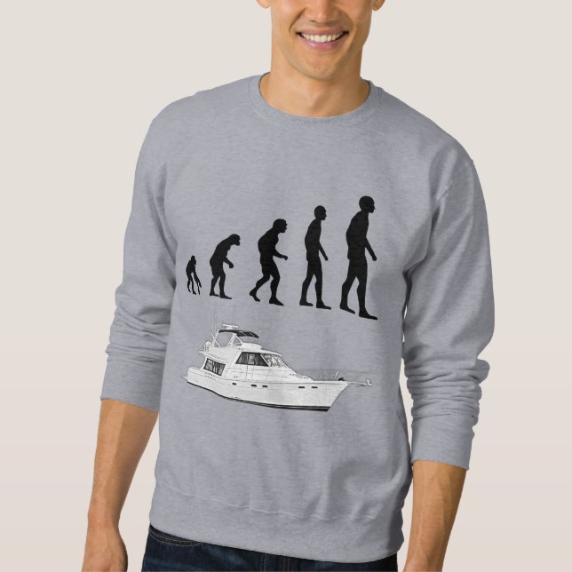 Lustiges anpassbares Evolution- & Boots-T-Shirt Sweatshirt (Vorderseite)