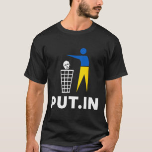 Lustiges Anti-Putin-Meme Put.in Unterstütze Ukrain T-Shirt