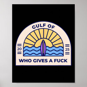 Lustiges Anti-Trump Golf Von Wem Kümmert Es Logo S Poster
