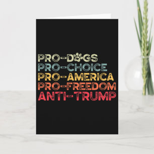 Lustiges Anti-Trump-Shirt, Pro-Hunde, Pro-Wahlrech Karte