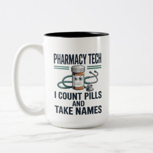 Lustiges Apothekentechniker-Team CPhT Apotheker-As Zweifarbige Tasse